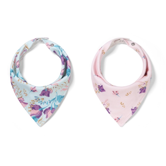 Set 2 bucati barbita, esarfa bumbac Babyono 2 in 1 Floral 879/16 [4]