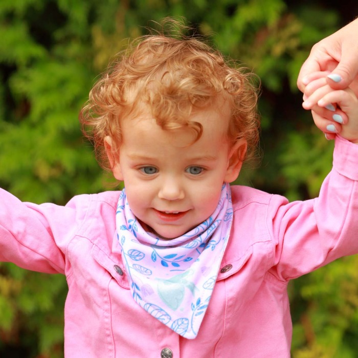 Set 2 bucati barbita, esarfa bumbac Babyono 2 in 1 Pasari 879/13 [6]