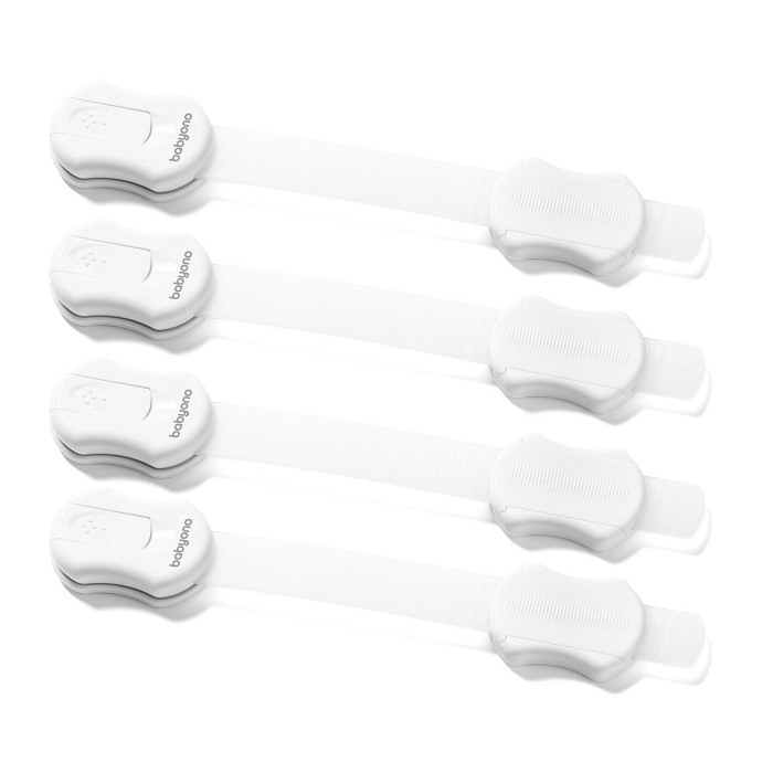 Set 4 protectii universale pentru mobila, frigider, albe, Babyono, 1644 [2]