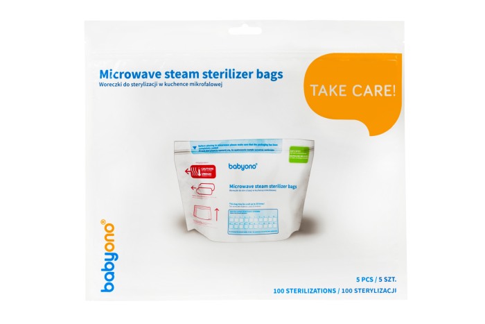 Set 5 pungi pentru sterilizarea biberoanelor tetinelor, pompelor de san si al altor produse pentru bebelusi si copii, 1038, Babyono [4]