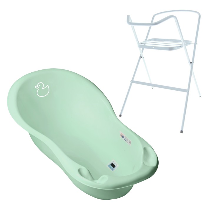 Set cadita 102 cm Duck Verde+ Suport metalic cadita [1]