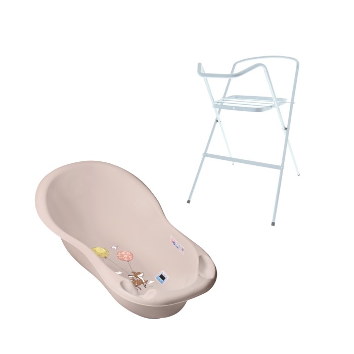 Set cadita 102 cm Forest Fairytail Gri + Suport metalic cadita [1]
