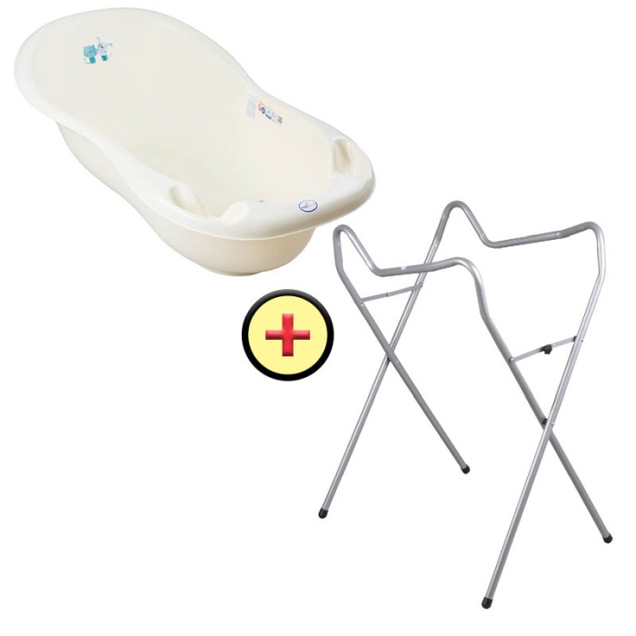 Set cadita 102 cm + Suport universal metalic PK galben pal [2]