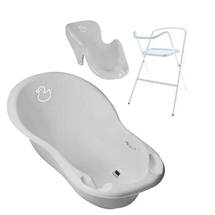 Set cadita Duck Gri 86 cm + suport metalic + suport anatomic cadita [1]