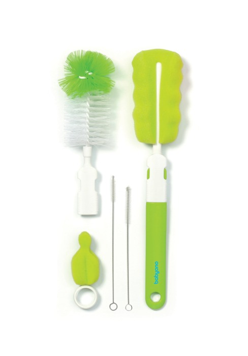 Set perii pentru biberon si tetina Babyono verde 735/02 [1]