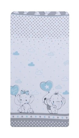 Saltele copii - Baldachin din Voal 400*160cm Love Elephants Blue BL-001-101