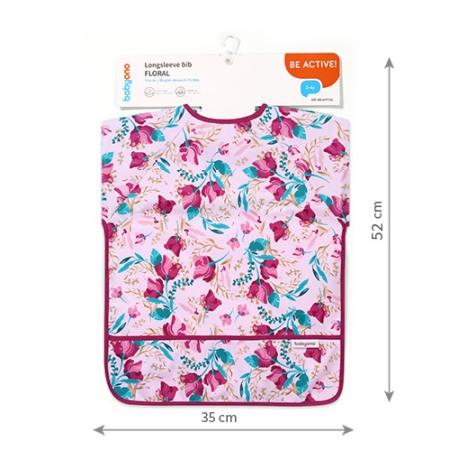 Barbita cu maneca lunga cu model floral Babyono 1477/01 [7]