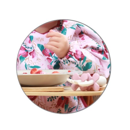 Barbita cu maneca lunga cu model floral Babyono 1477/01 [4]