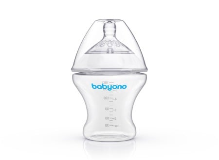 Biberoane, tetine, accesorii - Biberon anti-colici Hranire naturala Babyono 180 ml 1450
