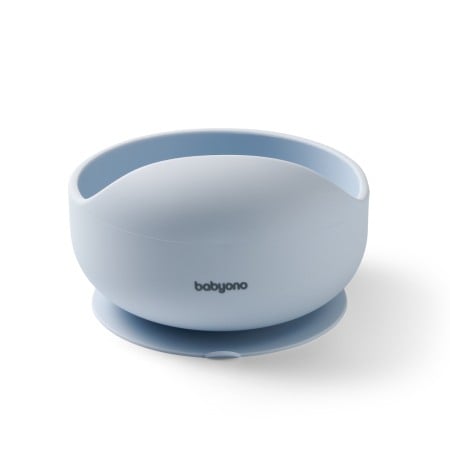 Bol din silicon cu ventuza pentru copii Babyono albastru 1481/01 [1]