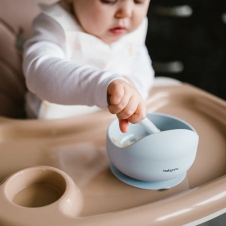 Bol din silicon cu ventuza pentru copii Babyono albastru 1481/01 [7]