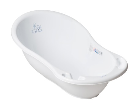 Cadite 86 cm - Cadita Copii 86Cm Cu Senzor Si Dop Micutii Iepurasi Alba KR-004-103