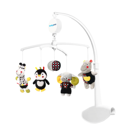 Carusel muzical multicolor pentru patut cu jucarii de plus ECHIPA DE VIS Babyono, 636 [3]