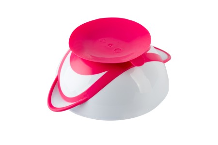 Castron cu ventuza si lingurinta roz Babyono 1063/03 [2]