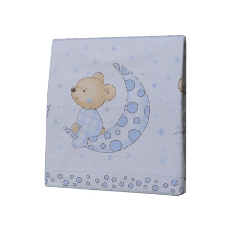 Cearceaf din bumbac pentru saltea 120x60 cm, Bear Dreams Alb, Beberoyal, CF-001-107 [1]