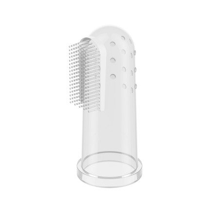 Degetar din silicon transparent pentru dinti bebelusi si copii, Babyono, 723/01 [1]