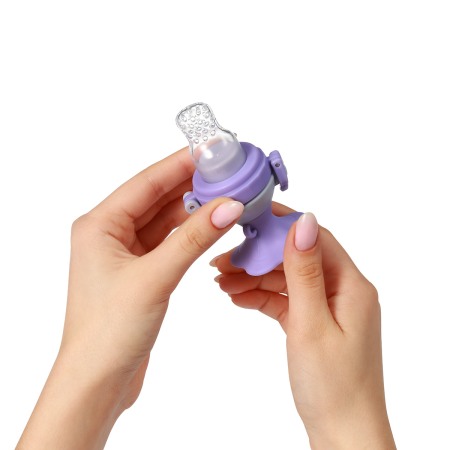 Dispozitiv hranire copii cu rasucire Babyono floare mov 1542 [6]