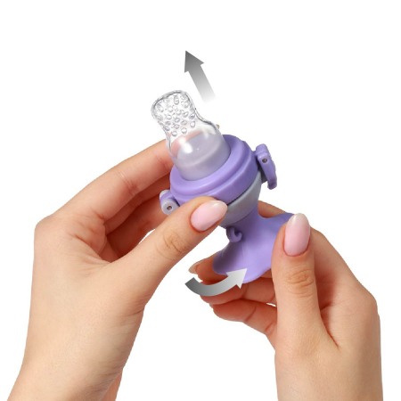 Dispozitiv hranire copii cu rasucire Babyono floare mov 1542 [12]