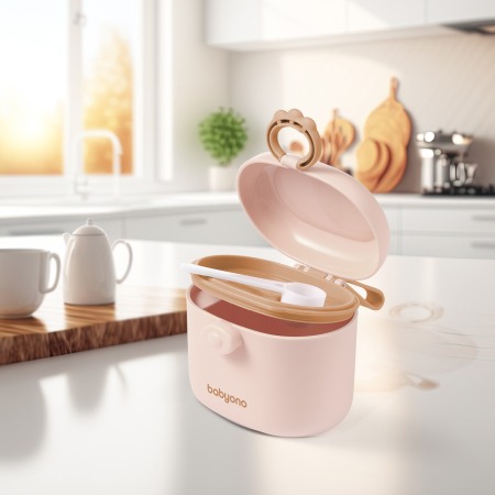 Dozator portabil pentru lapte praf si hrana Babyono roz 1544/02 [7]