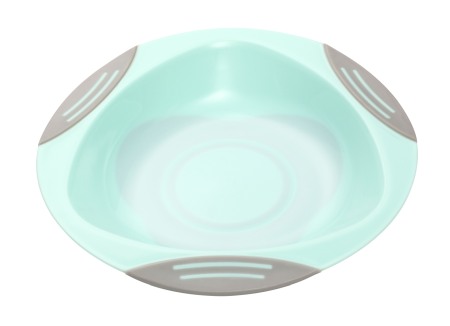 Articole hranire bebelusi - Farfurie cu ventuza verde Babyono 1062/01