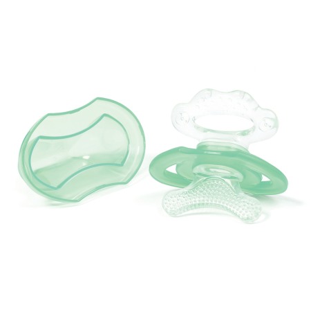Jucarii pentru dentitie - Inel gingival cu forma de suzeta verde Babyono 1008/03