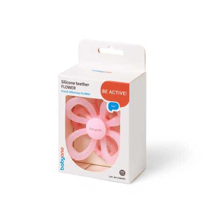Inel gingival floare roz Babyono 1596/01 [1]