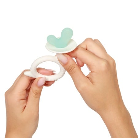 Inel gingival melc Babyono, gri/verde, 1597/02 [2]