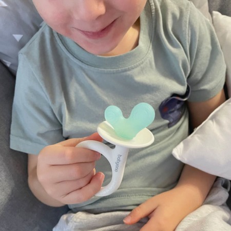 Inel gingival melc Babyono, gri/verde, 1597/02 [4]