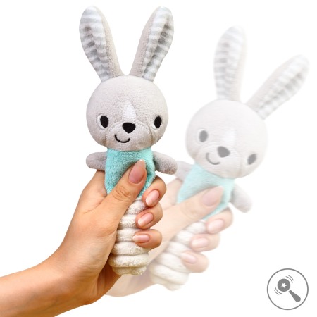 Jucarie chitaitoare plus Iepurasul Hei! Babyono pentru bebelusi 1496 [4]