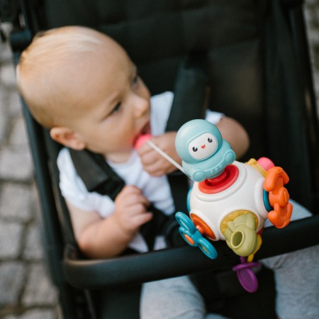 Jucarie senzoriala, dezvoltare abilitati motorii bebelus, Astronaut, Babyono 1583 [7]