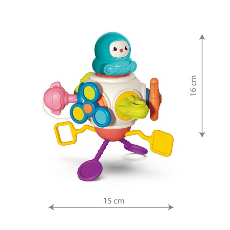 Jucarie senzoriala, dezvoltare abilitati motorii bebelus, Astronaut, Babyono 1583 [5]