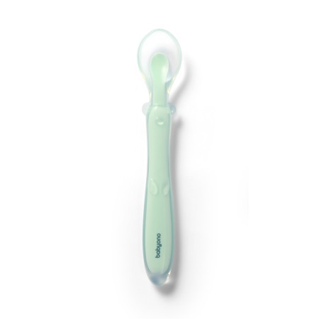 Articole hranire bebelusi - Lingurita flexibila din silicon Babyono menta 785/02