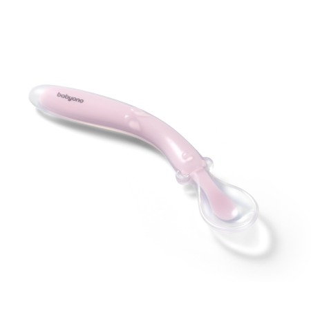Lingurita flexibila din silicon Babyono roz 785/03 [3]