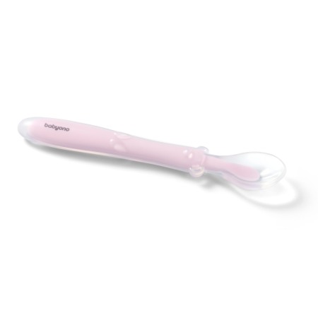 Lingurita flexibila din silicon Babyono roz 785/03 [2]