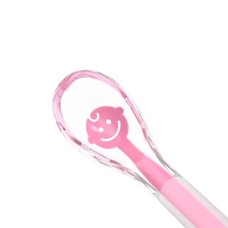 Lingurita moale silicon Baby Smile roz Babyono, 1460/2 [3]