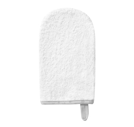Accesorii ingrijire copii - Manusa baie bumbac alb Babyono 167/02