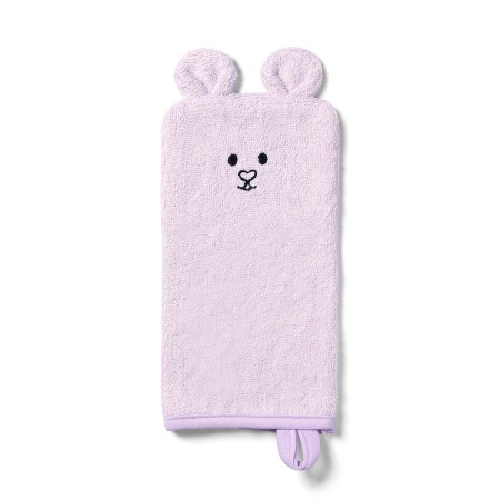 Accesorii ingrijire copii - Manusa baie copii cu fibre de bambus roz Babyono 787/01
