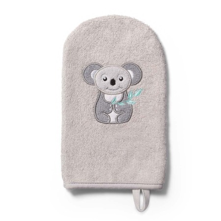 Accesorii ingrijire copii - Manusa de baie din fibra de bambus Babyono gri 347/09