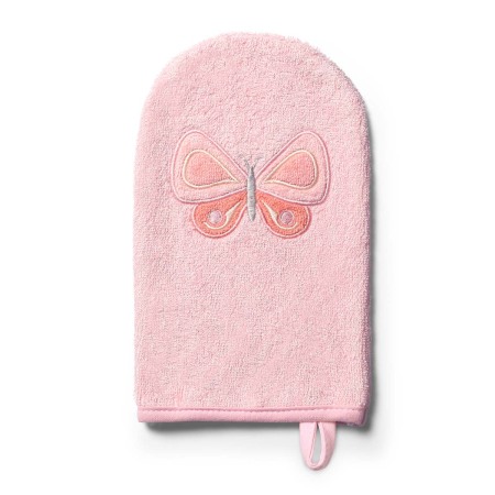Accesorii ingrijire copii - Manusa de baie din fibra de bambus Babyono roz 347/07