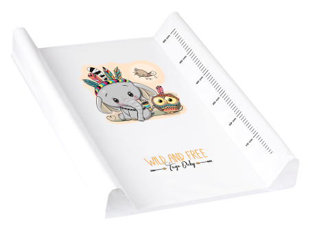 Mese de infasat 50 x 70 cm Tega Baby - Masuta De Infasat 50X70Cm Wild&Free Elefant DZ-009-103E