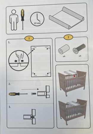 MASUTA DE INFASAT TEGABABY 50x70CM MICUTII IEPURASI ALB KR-009-103 [1]