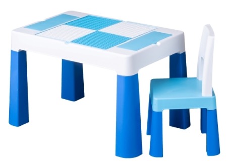 Fotolii, mese si scaune copii - Masuta Multifan Set Albastru MF-001-120