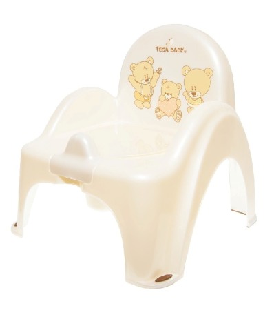Olite tip scaunel simple - Olita Scaunel Ursuletul Teddy Alb Perlat MS-012-118