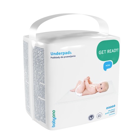 Scutece bebe - Paturica de unica folosinta 90 x 60 cm, 20 bucati Babyono 594