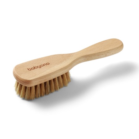 Baie - Perie bebe din lemn cu peri naturali babyono 1655
