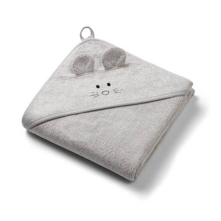 Baie - Prosop baie bambus cu gluga 100 x 100 cm Babyono gri 1553/03