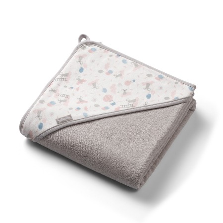 Baie - Prosop baie cu gluga bumbac soft 100 x 100 cm Babyono Gri 1552/03
