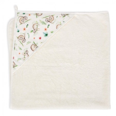 Prosoape si halate baie - Prosop Baie cu Gluga Copii, 100%Bumbac, 460g/m2, Moale, Absorbant, Ceba Baby 100x100cm, printed line lazy, 815-111-582