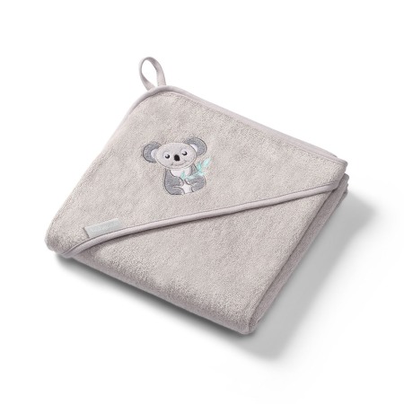 Baie - Prosop bebelusi din Fibră de Bambus cu Glugă Babyono  GRI 346/06 | Prosop Băiță Nou-Născut și Copii 100x100 cm