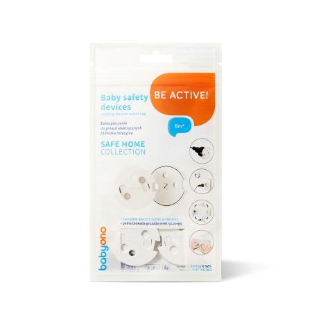 Camera copilului - Protectie pentru priza cu sistem rotativ Babyono 10 buc/set 962/10